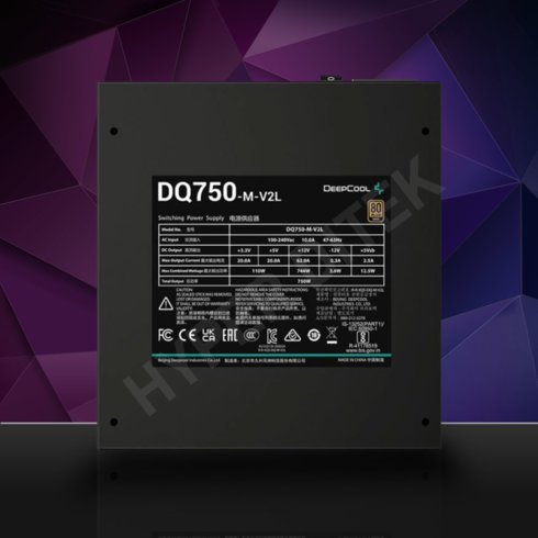 750W / DeepCool DQ750-M-V2L, APFC, КПД 80%, Gold